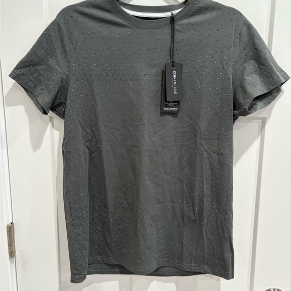 NWT-Kenneth Cole Gray Short Sleeve Tee - Picture 1 of 6